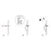 Solar Powered IP55 Waterproof LED Wall & Deck Lights (White) - 6