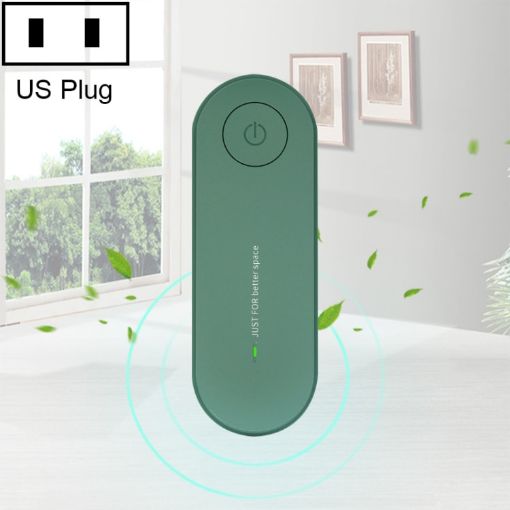 Mini Anion Air Purifier, US Plug, Green, Smoke & PM2.5 Remover - 1