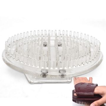 Meridian Brush Body Massage Massager - Transparent, Five Lines - 1
