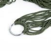 Nylon Rope Mesh Hammock - Portable Camping (Military Green) - 6