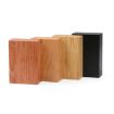 Cherry Wood Clamshell Cigarette Case with Magnetic Closure - 5