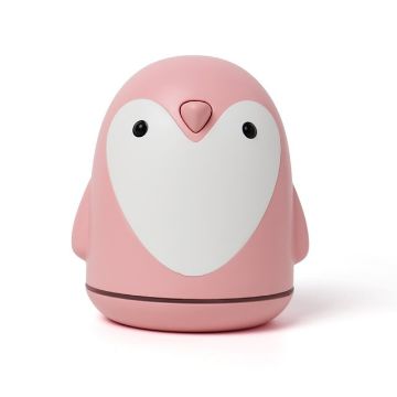 Cute Penguin USB Aroma Humidifier 220ml Air Purifier (Pink) - 1