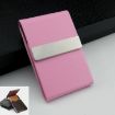 PU Cigarette Pack Creative Business Card Holder Pink Case - 1