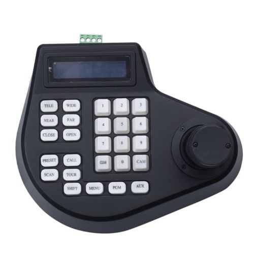 Analog Coaxial Dome Control Keyboard RS485 PTZ, 3 Axis (UK Plug) - 1