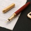 Wenge Wood Luxury Fountain Pen - School Office Gift Supplies - 3