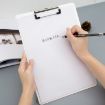 A6 White Menu Folder Student Writing Board with Paper Clip - 5