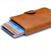 Royal Blue PU Aluminum Alloy Anti-Theft RFID Shielding Wallet - 6
