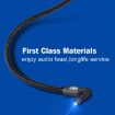 EMK 360 Swivel Right Angle Optical Audio Cable, 20m Black - 4