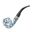 Ceramic Wood Smoking Pipe with Mouthpiece for Cigarettes - 2