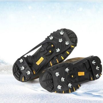 Ice Claw Non-slip Shoe Covers 8 Teeth, Size L40-44 (Black) - 1