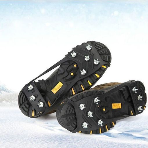 Ice Claw Non-slip Shoe Covers 8 Teeth, Size L40-44 (Black) - 1
