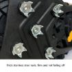Ice Claw Non-slip Shoe Covers 8 Teeth, Size L40-44 (Black) - 6