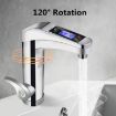 Digital Hot Water Faucet Heater, Instant Hot/Cold, EU Plug (White) - 4