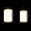 CACAZI A20 Smart Wireless Doorbell, EU Plug, Golden Style - 3
