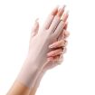 Half Finger Ice Silk Ladies Sunscreen Gloves, Linked Finger (Blue) - 2