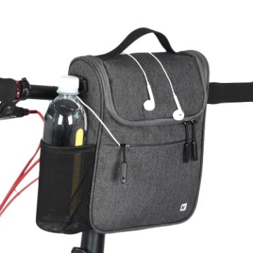 Rhinowalk Dark Gray Large Capacity Bicycle Front Handle Bag - 1