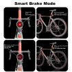 Titanium USB Bicycle Smart Sensor Brake & Tail Warning Light - 4