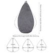 Brown Lazy Sofa Bean Bag Chair Cover, 70x80cm Fabric - 3