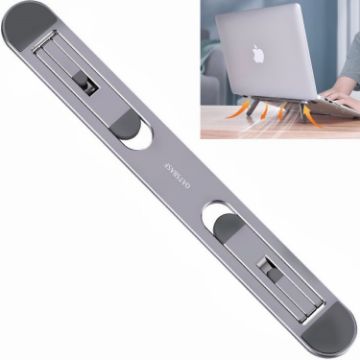 Oatsbasf Foldable Notebook Bracket with Fan Heater (Silver) - 1