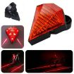 USB Rechargeable Bicycle Tail Light with Diamond Laser Warning - 1