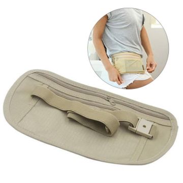 5 PCS Khaki Outdoor Anti-theft Waist Belt Bag Phone Holder - 1