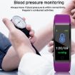 Smart Bracelet Fitness Tracker: Heart Rate, BP, Pedometer, Black - 3