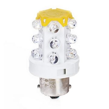 B15 LED Warning Light, 15 LEDs, Random Color, 220V Bulb - 1