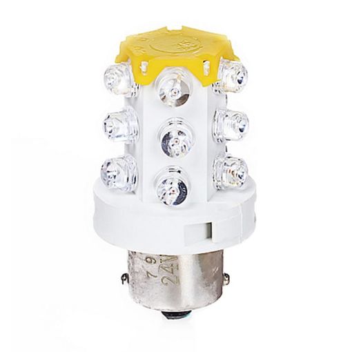 B15 LED Warning Light, 15 LEDs, Random Color, 220V Bulb - 1