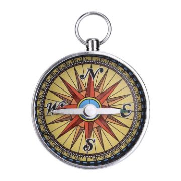 Portable Camping Outdoor Compass with Key Chain for Hiking - 1