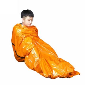 Emergency Outdoor Sleeping Bag for Disaster Relief (Orange) - 1