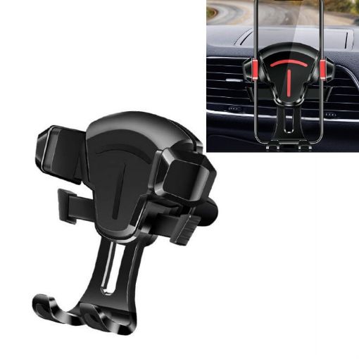 Air Outlet Car Phone Holder, Navigation Bracket - Black - 1
