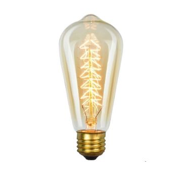 E27 40W Vintage Edison Bulb, Filament ST64, AC 220V Incandescent - 1