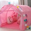 Pink Children's Crawl Tunnel Bed Tent with Mosquito Net - 2
