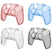 PS5-002 Wireless Controller Protective Shell Cover Transparent Gray - 2