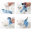 Sky Blue Cat Chest Harness and Leash, Size: L - 3