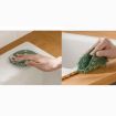 Multifunctional Silicone Cleaning Brush Pair - Bamboo Green Scouring Pad - 3