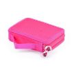 Square Two-Layer Pink 35-Hole Colorful Sketch Stationery Bag - 3