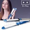 2 in 1 Blue Titanium Hair Straightener and Curler Iron - 1
