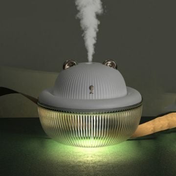H3 USB Mini Cute Pet Air Humidifier for Home Desktop White - 1