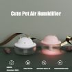H3 USB Mini Cute Pet Air Humidifier for Home Desktop White - 4