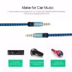 3.5mm Gold-Plated AUX Audio Cable, Male to Male, 3m, Yellow - 3