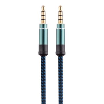 3m Blue 3.5mm Male-to-Male Gold AUX Cable for Car Stereo - 1