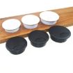 20 PCS Black 60mm ABS Round Cable Box Desk Grommet Covers - 3