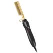 Electric Multifunctional Comb: Curl & Straighten, UK Plug, Golden - 2