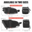 WEST BIKING Waterproof Saddle Bag for Mountain Bikes (Black Gray) - 3