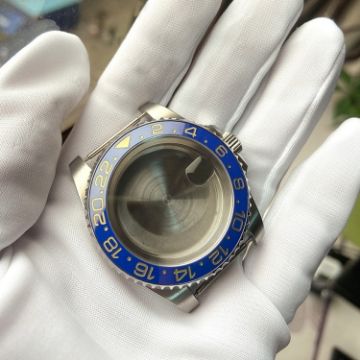 GMT Blue & Yellow Ceramic Watch Case for Rolex 2813/8215/2836/3804 - 1