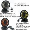 F409 12V Car Fan, General Shaking Head, Cigarette Lighter Port - 3
