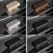 Universal Leather Car Armrest Box Pad, Left Hand, Brown - 2