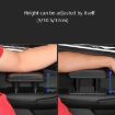Universal Leather Car Armrest Box Pad (Black+Red Line) - 5