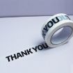 Express Thank You Sealing Tape - White Bottom, Black Text - 1